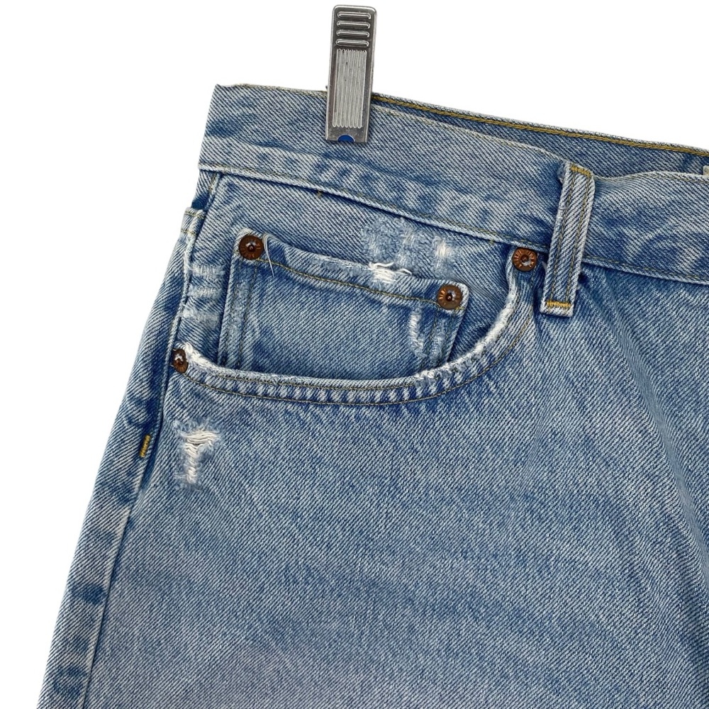 Agolde Parker Long Denim Jean Shorts - Picture 3 of 8
